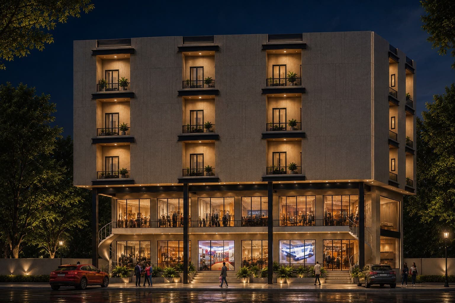 Wali Homes Grand Entrance – Night Edition