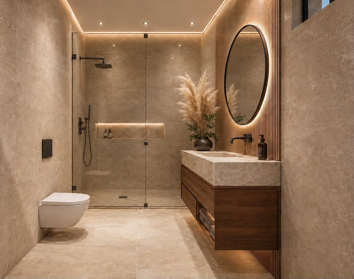 Minimal Contemporary Bathroom