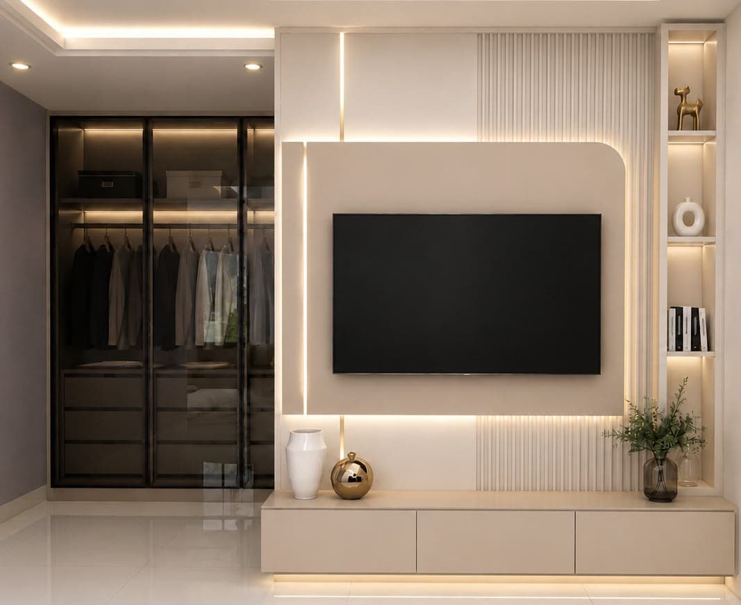 Designer Media Feature Wall