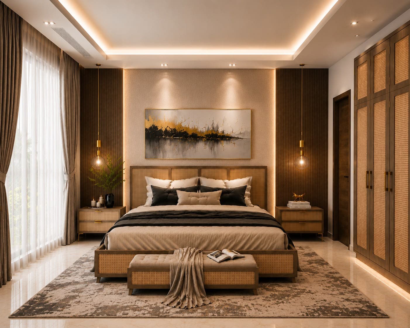 Luxury Cane Wardrobe