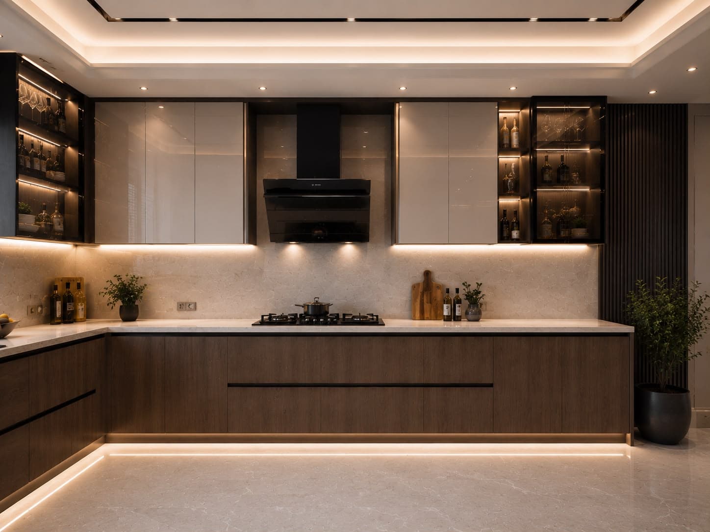 Contemporary Navy Kitchen