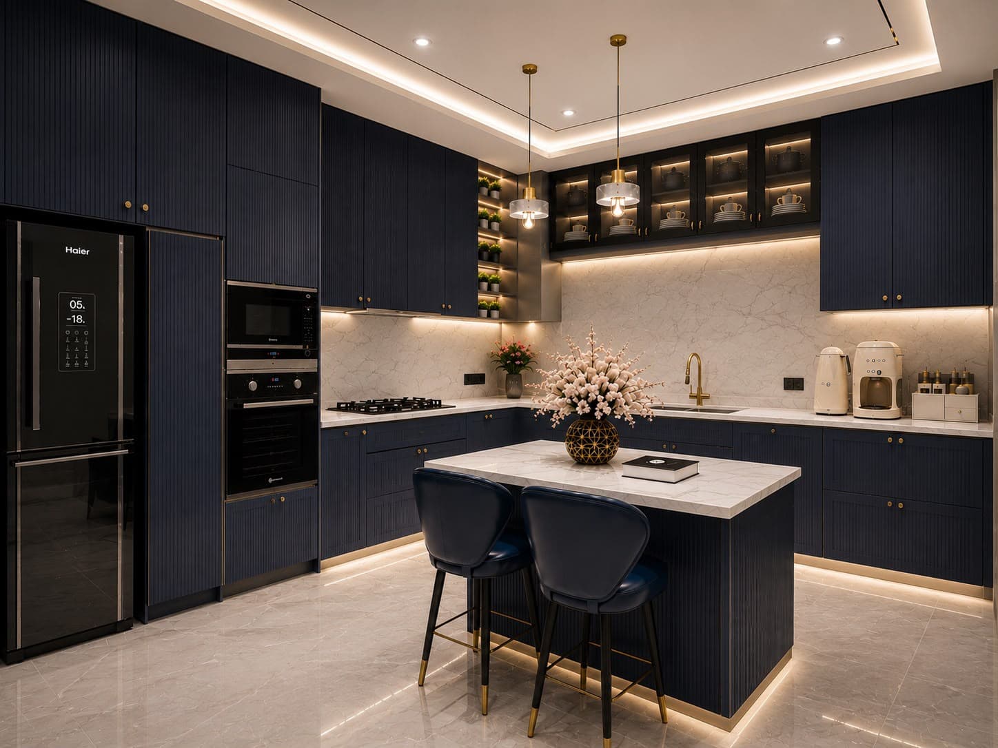 Minimal Walnut Kitchen