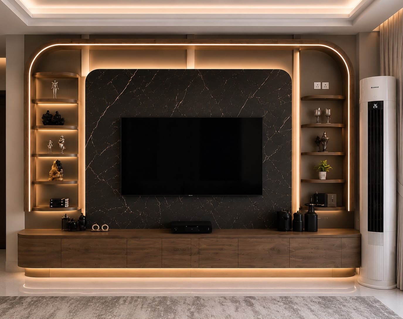 Marble Feature TV Wall