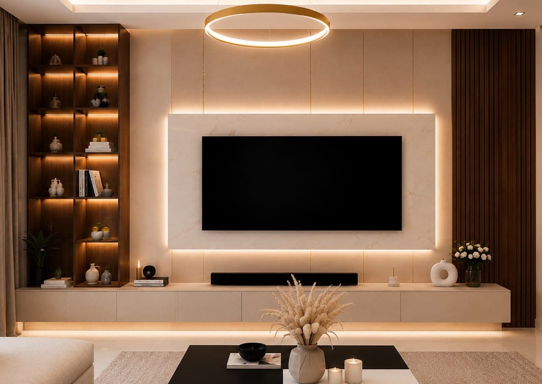 Designer Media Feature Wall